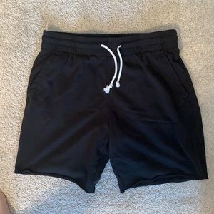 Black, men’s athletic shorts